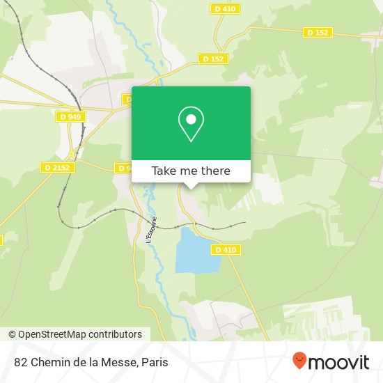 Mapa 82 Chemin de la Messe