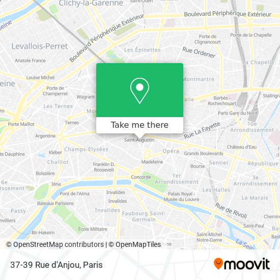37-39 Rue d'Anjou map