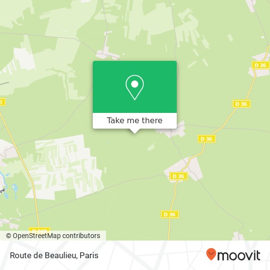 Route de Beaulieu map