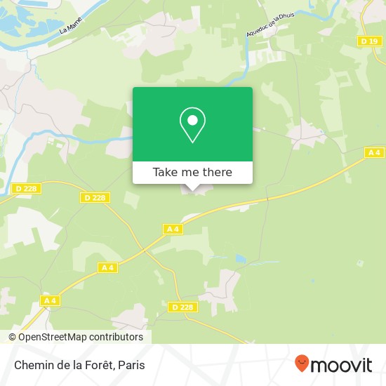 Mapa Chemin de la Forêt