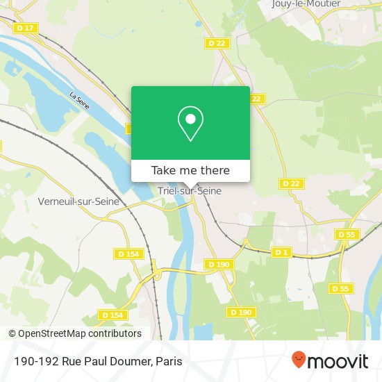 Mapa 190-192 Rue Paul Doumer