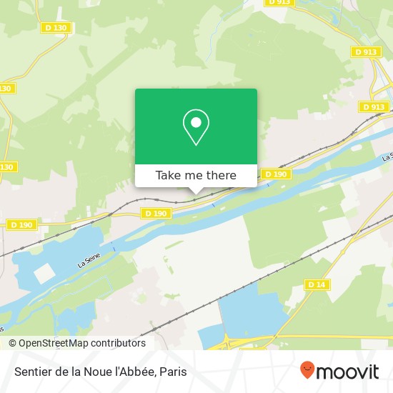 Mapa Sentier de la Noue l'Abbée