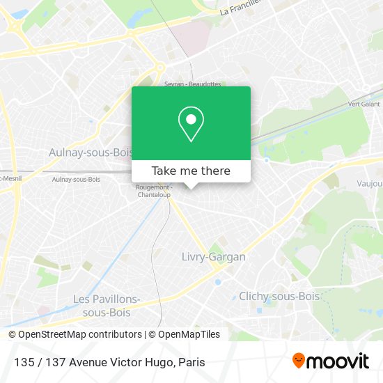 Mapa 135 / 137 Avenue Victor Hugo