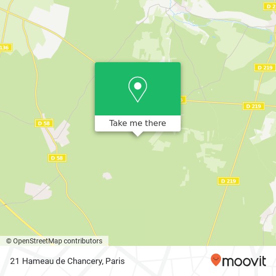 Mapa 21 Hameau de Chancery