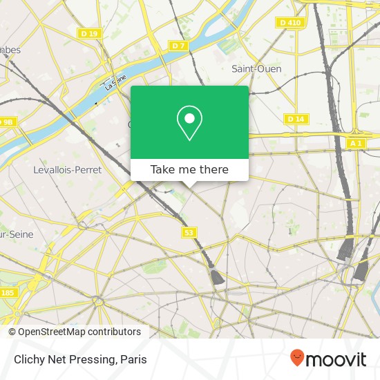 Clichy Net Pressing map