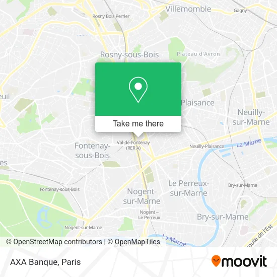 AXA Banque map