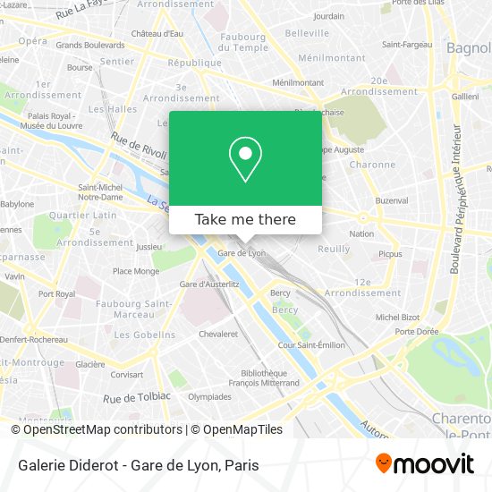 Mapa Galerie Diderot - Gare de Lyon