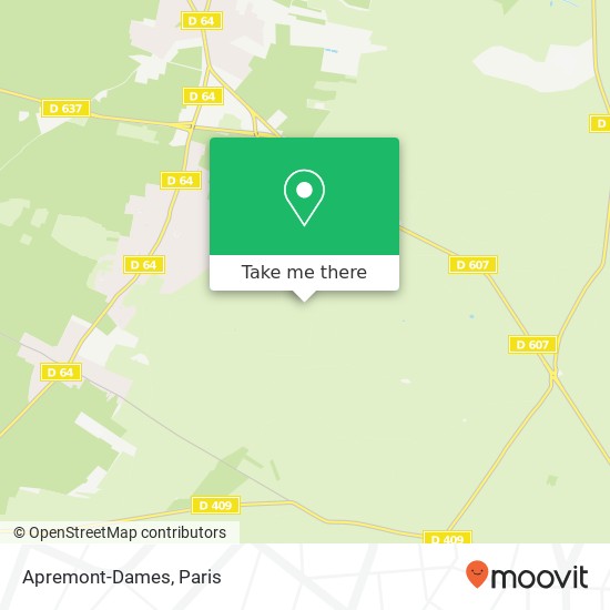 Apremont-Dames map