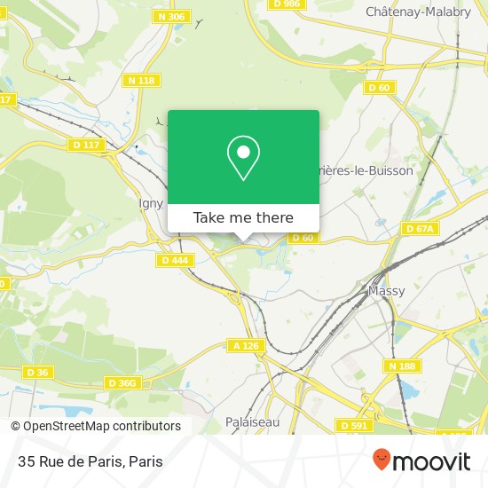 Mapa 35 Rue de Paris