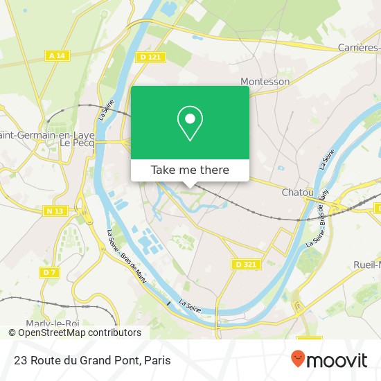 Mapa 23 Route du Grand Pont