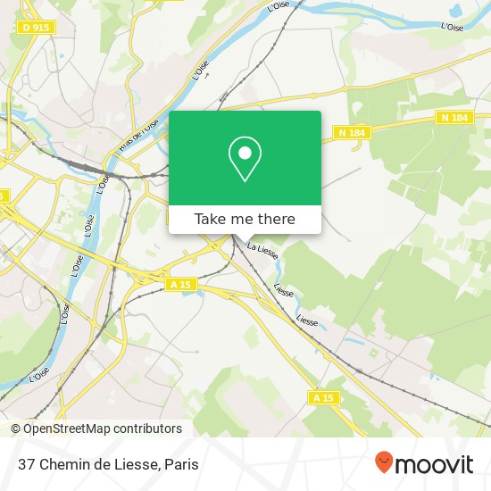 37 Chemin de Liesse map