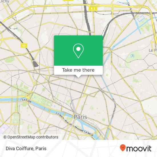 Diva Coiffure map