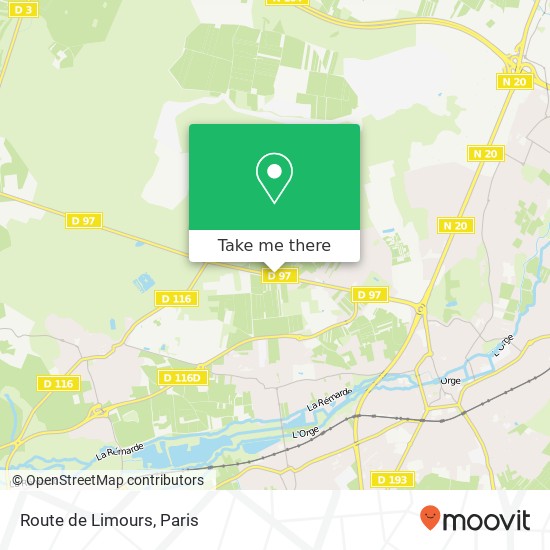 Route de Limours map