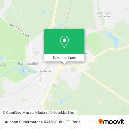 Auchan Supermarché RAMBOUILLET map