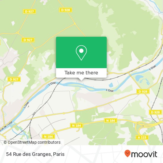 54 Rue des Granges map