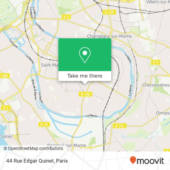 Mapa 44 Rue Edgar Quinet