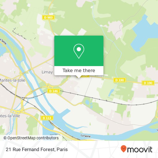 21 Rue Fernand Forest map