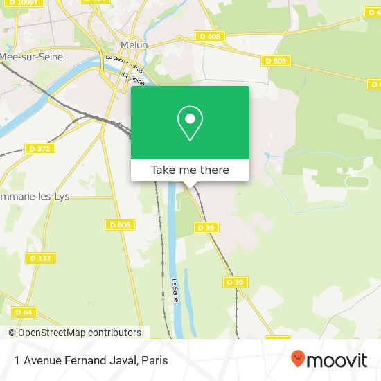 Mapa 1 Avenue Fernand Javal