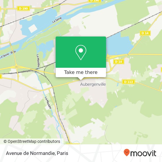 Mapa Avenue de Normandie