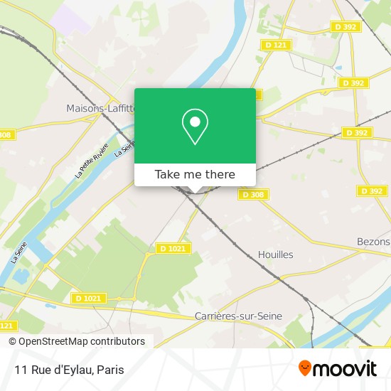 Mapa 11 Rue d'Eylau