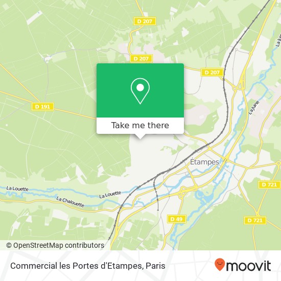 Commercial les Portes d'Etampes map