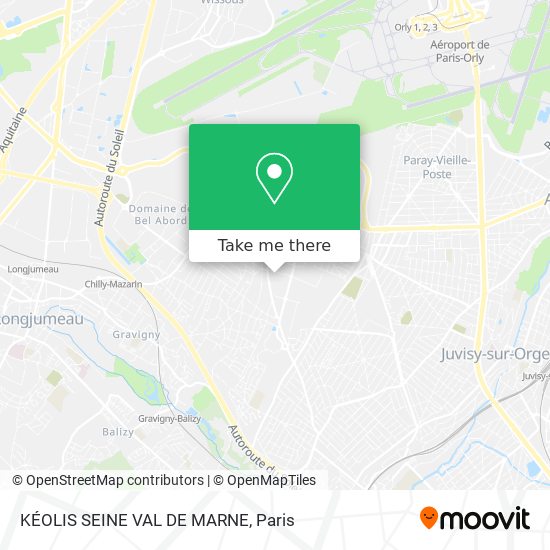 Mapa KÉOLIS SEINE VAL DE MARNE