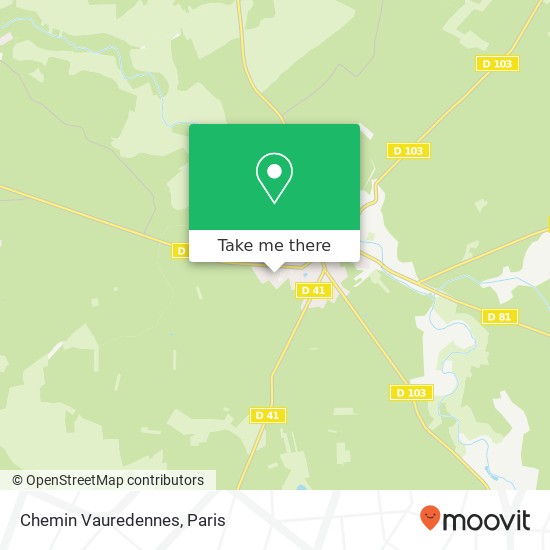 Mapa Chemin Vauredennes