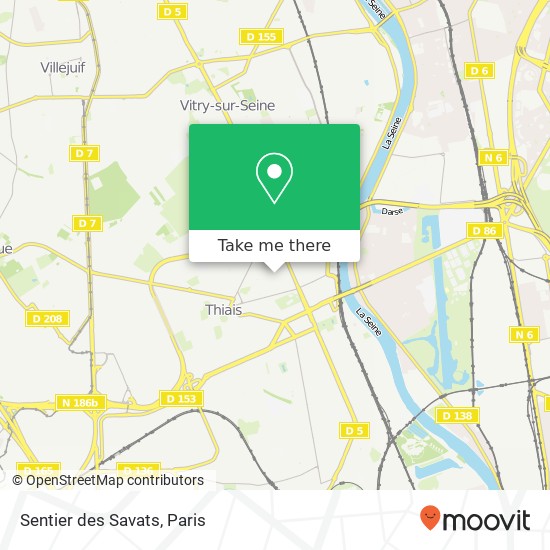 Sentier des Savats map