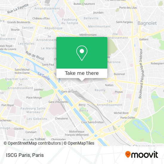 ISCG Paris map