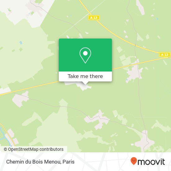 Chemin du Bois Menou map