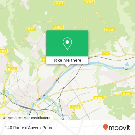 140 Route d'Auvers map