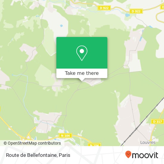 Mapa Route de Bellefontaine
