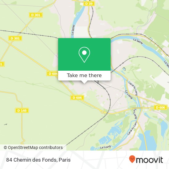 84 Chemin des Fonds map