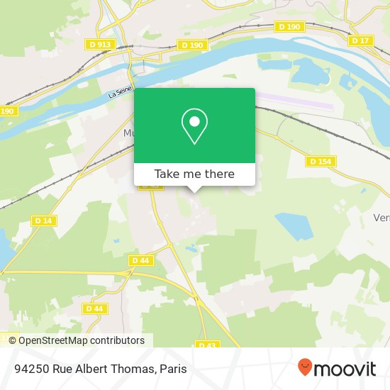 Mapa 94250 Rue Albert Thomas