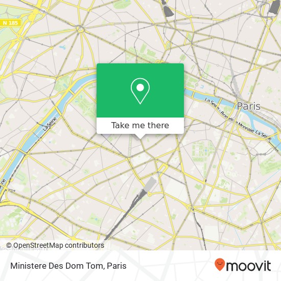 Ministere Des Dom Tom map