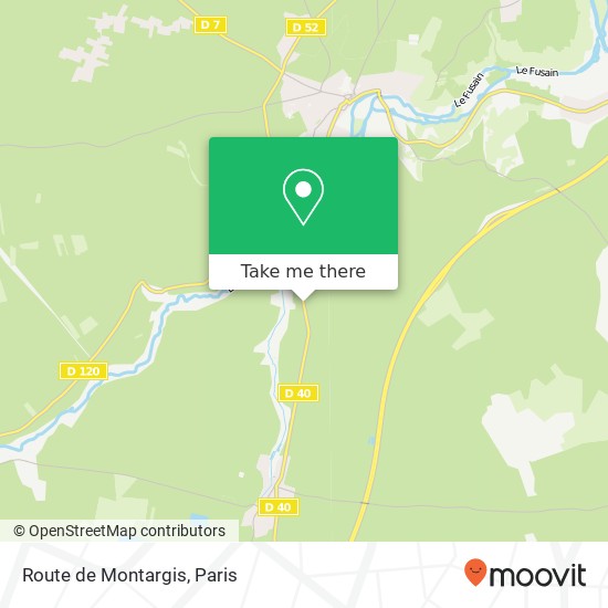 Mapa Route de Montargis