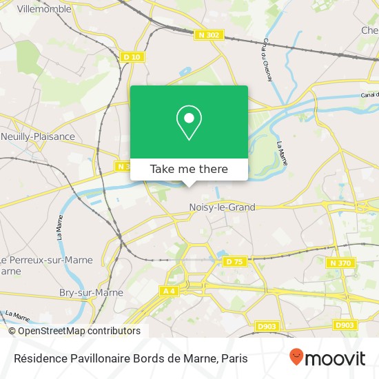 Résidence Pavillonaire Bords de Marne map