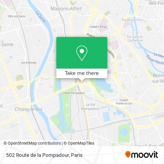 502 Route de la Pompadour map