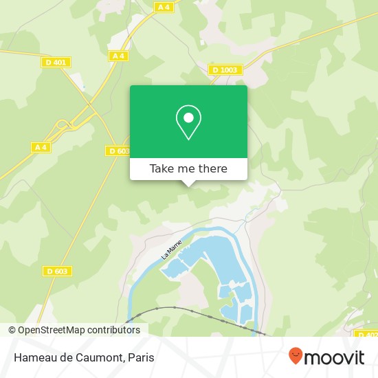 Mapa Hameau de Caumont