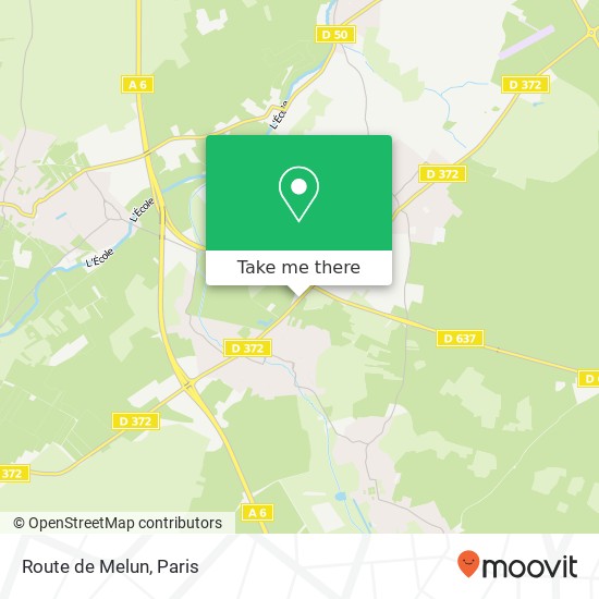 Mapa Route de Melun