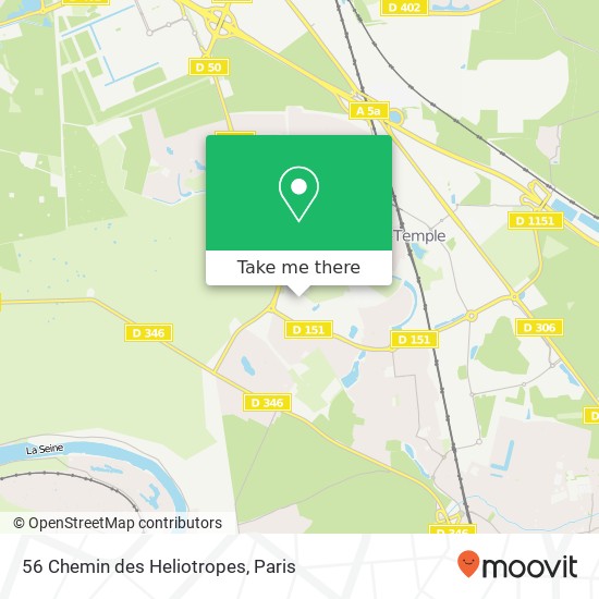 56 Chemin des Heliotropes map