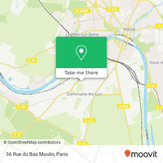 Mapa 36 Rue du Bas Moulin