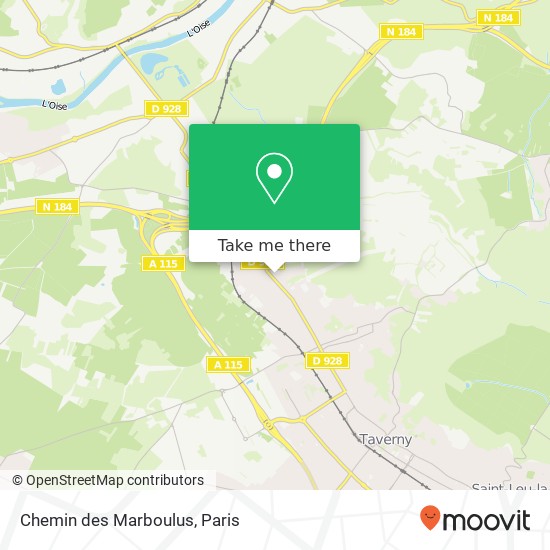 Mapa Chemin des Marboulus