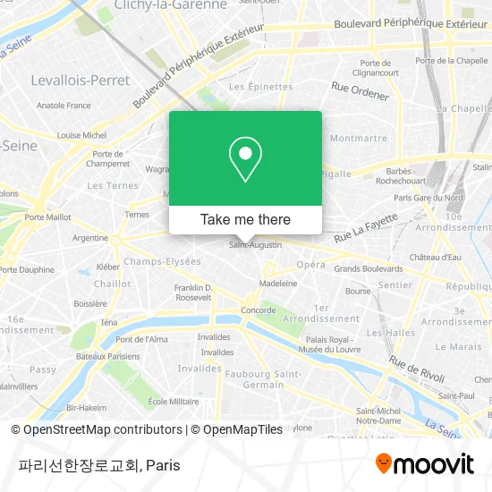 Mapa 파리선한장로교회