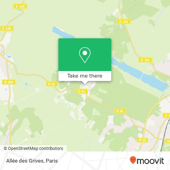 Allée des Grives map