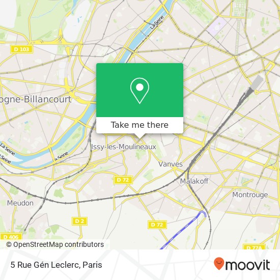 Mapa 5 Rue Gén Leclerc