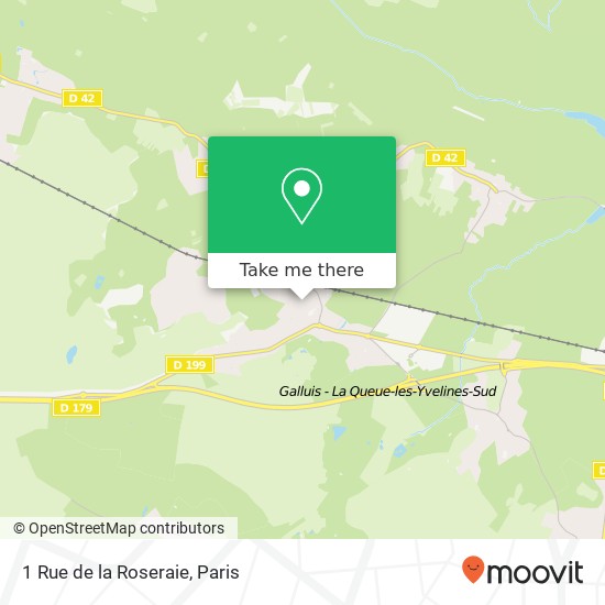 Mapa 1 Rue de la Roseraie