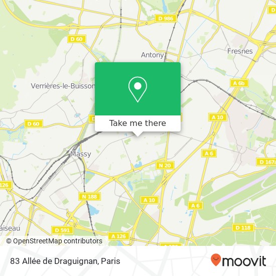 83 Allée de Draguignan map