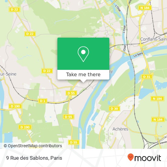 9 Rue des Sablons map
