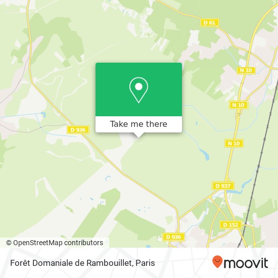 Mapa Forêt Domaniale de Rambouillet